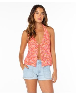 Roxy Fairweather Top - Red