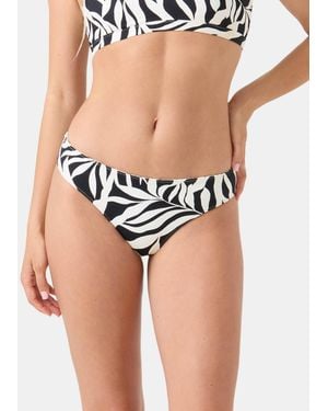 Roxy Surfer's Paradise Reversible Hipster Full Bikini Bottom - Black