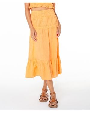 Roxy Malia Midi Skirt - Yellow