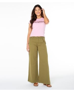 Roxy 90S Hibiscus Band 90S Baby Tee - Multicolor