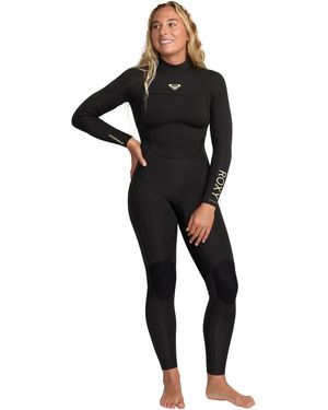 Roxy 4/3Mm Prologue Gbs Back Zip Wetsuit - Black