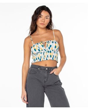 Roxy Sunset Mist Ii Top - Blue