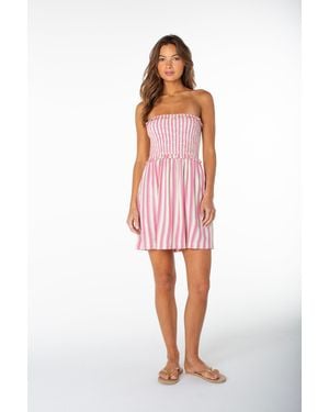 Roxy Avalon Tube Mini Dress - Red