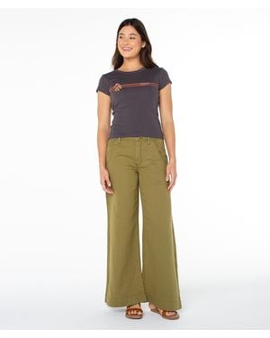 Roxy Heritage Stripe 90S Baby Tee - Multicolor