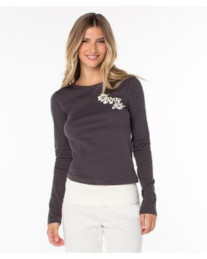 Roxy Hibiscus View Long Sleeve Top - Multicolor
