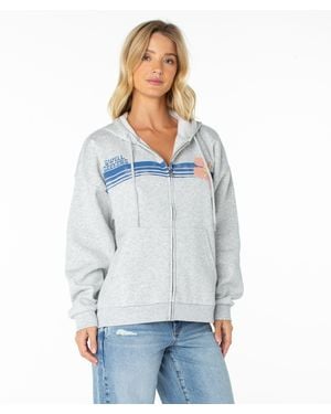 Roxy Sundown Zip Hoodie - Blue