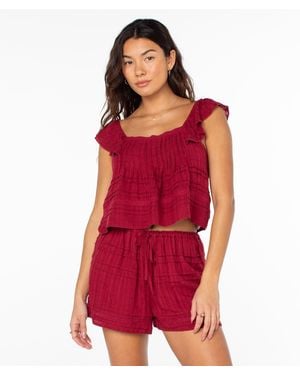 Roxy Coastal Rays Top - Red