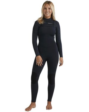 Roxy 3/2Mm Swell Natural Front Zip Wetsuit - Black