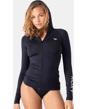 Roxy New Essentials Ls Zip Hooded - Blue