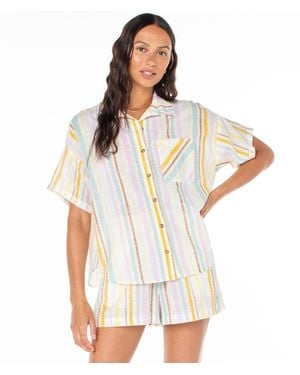 Roxy Beach Nostalgia Button Up - White