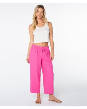 Roxy Crop Lagoon Pant - Pink