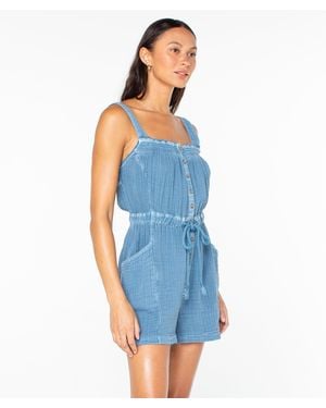 Roxy On The Beach Time Jumpsuit - Blue