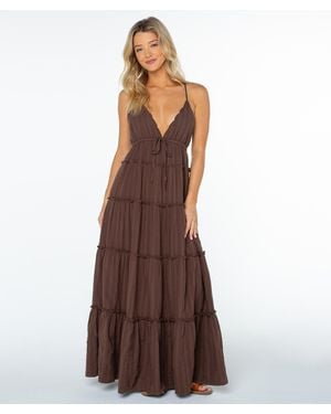 Roxy Starlight Maxi Dress - Brown