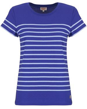 Armor Lux T Shirt Mariniere Mc - Blue