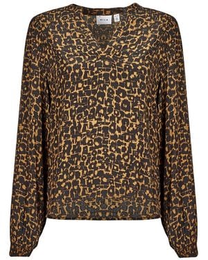 Vila Blouse Vimosas - Brown