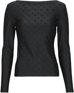 Guess Long Sleeve T-shirt Ls Scoop Back Nadene - Black