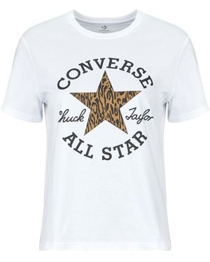 Converse T Shirt Animal Print Infill Standard Fit Tee - White