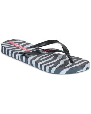 Ipanema Flip Flops / Sandals (shoes) Animal Print Vii Fem - Blue