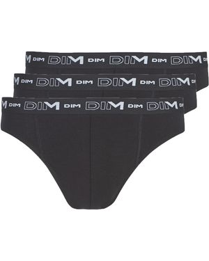 DIM Coton Stretch X3 Underpants / Brief - Black