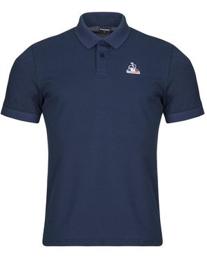 Le Coq Sportif Polo Shirt Ess Polo Ss N°1 M - Blue