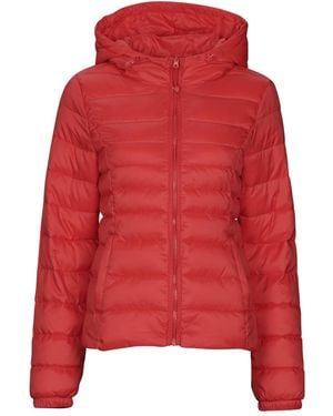 ONLY Onltahoe Hood Jacket Otw Noos Duffel Coats - Red