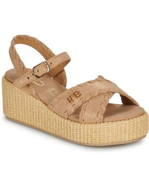 Les Petites Bombes Wedge Sandals Niama - Metallic