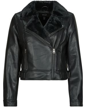 Vero Moda Vmhailey Leather Jacket - Black