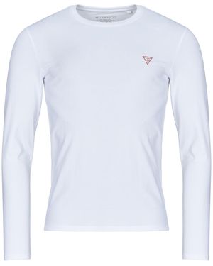 Guess Long Sleeve T-shirt Cn Ls Core Tee - White
