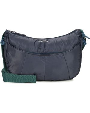 Bensimon Shoulder Bag Half Moon Bag - Blue