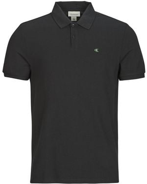 Calvin Klein Polo Shirt Ss Casual Pique Classic Polo - Black