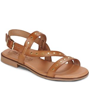 Eva Frutos Flat Sandals 3021 - Brown