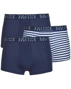 Hom Boxer Shorts Christofer Boxer Pack De 3 - Blue