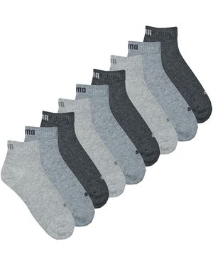 PUMA Socks Quarter Plain Ecom Pack De 9 - Grey