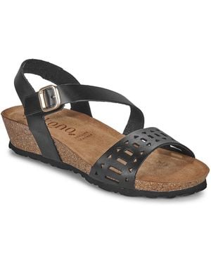 Yokono Wedge Sandals Monaco - Black