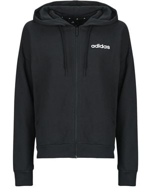 adidas Hoodies Essentials Linear Full-zip French Terry Hoodie - Black