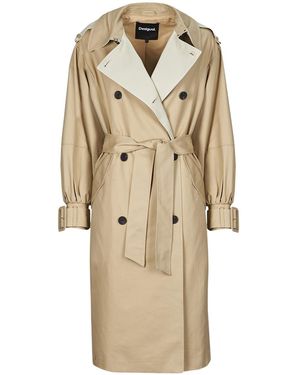 Desigual Trench Coat Chaq Colonia - Natural