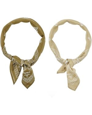 HUGO Scarf 2 Bandana_pack_m - Metallic