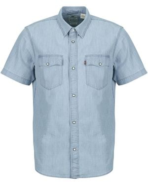 Levi's Short Sleeved Shirt Ss Relaxed Fit Western - Blue