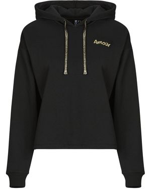 Pieces Hoodies Pcchilli Amour - Black