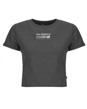 New Balance T Shirt Trackside Ringer T-shirt - Black