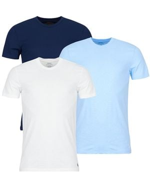 Polo Ralph Lauren T Shirt S/s Crew-3 Pack-crew Undershirt - Blue