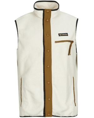 Columbia Fleece Jacket Helvetia Ii Vest - White