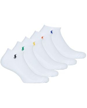 Polo Ralph Lauren 6pk Lc Pp-ped-6 Pack Sports Socks - Blue