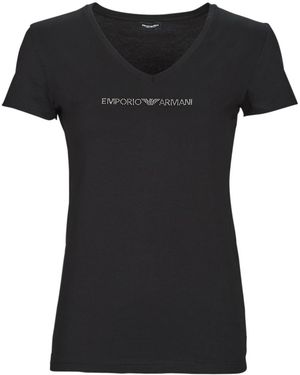 Emporio Armani T Shirt T-shirt V Neck - Black