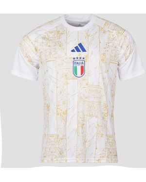 adidas T Shirt Preshirt Home Italy Football Jersey - White
