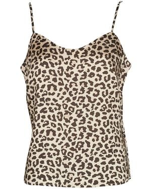 ONLY Tops / Sleeveless T-shirts Onlmayra Tie Satin Singlet - Brown