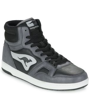 Kangaroos Shoes (high-top Trainers) K-slam Point Mid - Black