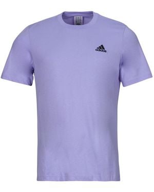 adidas T Shirt Essentials Single Jersey Embroidered Small Logo T-shirt - Purple