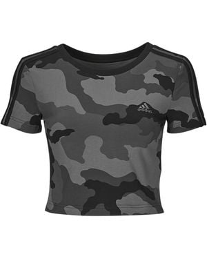 adidas T Shirt Essentials 3-stripes Camo Print Baby T-shirt - Black