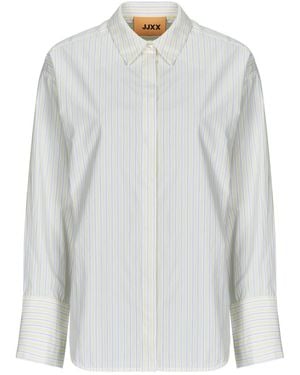 JJXX Shirt Jxcaro Poplin Ls Rlx Shirt - White